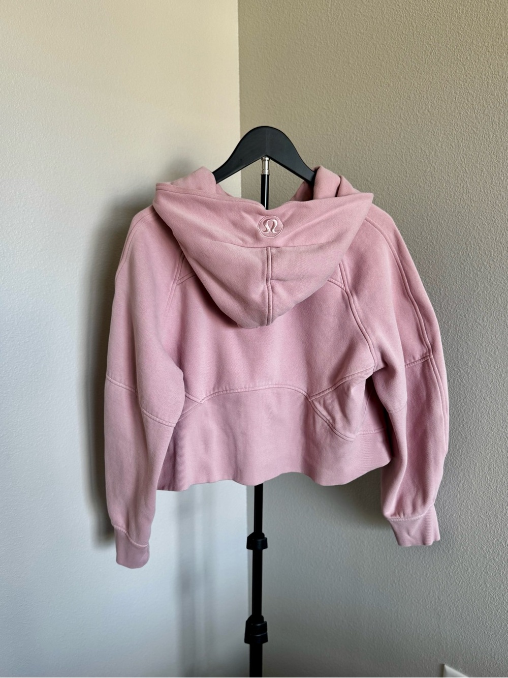 Lululemon Pink Taupe Scuba Oversized Half-Zip Hoodie - Picture 2 of 3